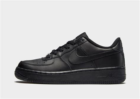 nike air force 1 low junior zwart|air force 1 black kids.